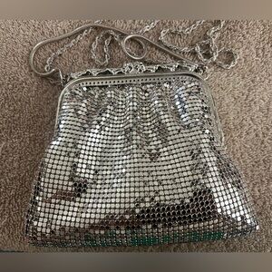 Pack Paris Creative Designs Inc. Silver Mesh Evening Bag NWT